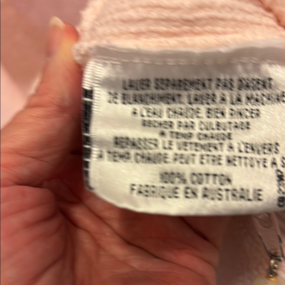 Talbots Soft Pink Chenille Robe - Picture 3 of 5